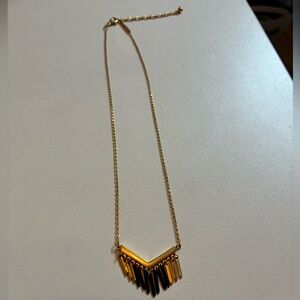 Chic Gold and Black Necklace